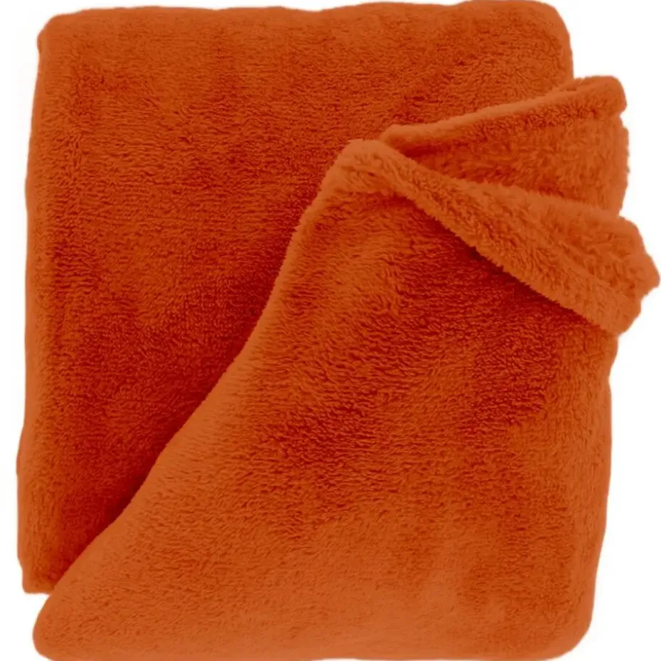 Unique Living - Plaid Justin 150x200cm - Orange Flame