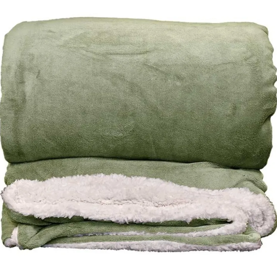 Unique Living - Plaid Lars Tea Green -220x240cm