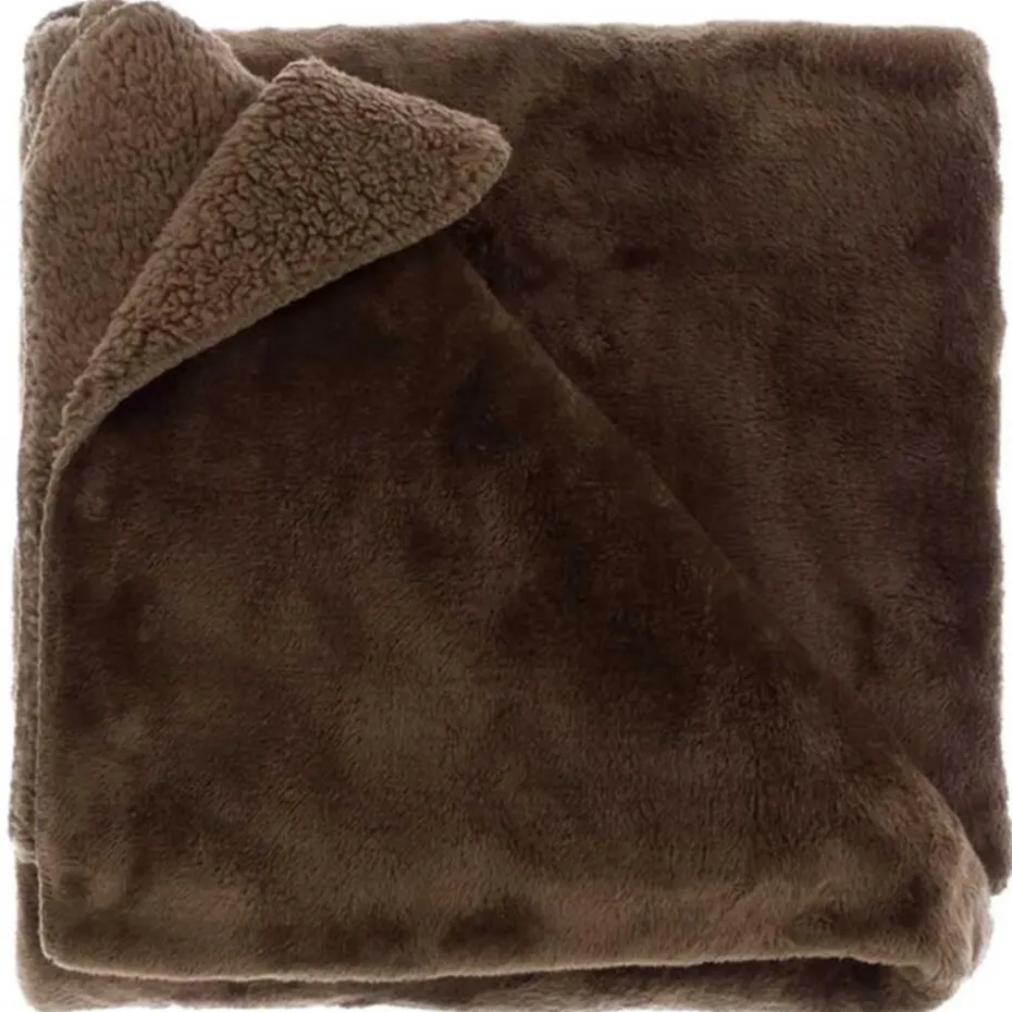 Unique Living - Plaid Torvah 150x200cm bison brown