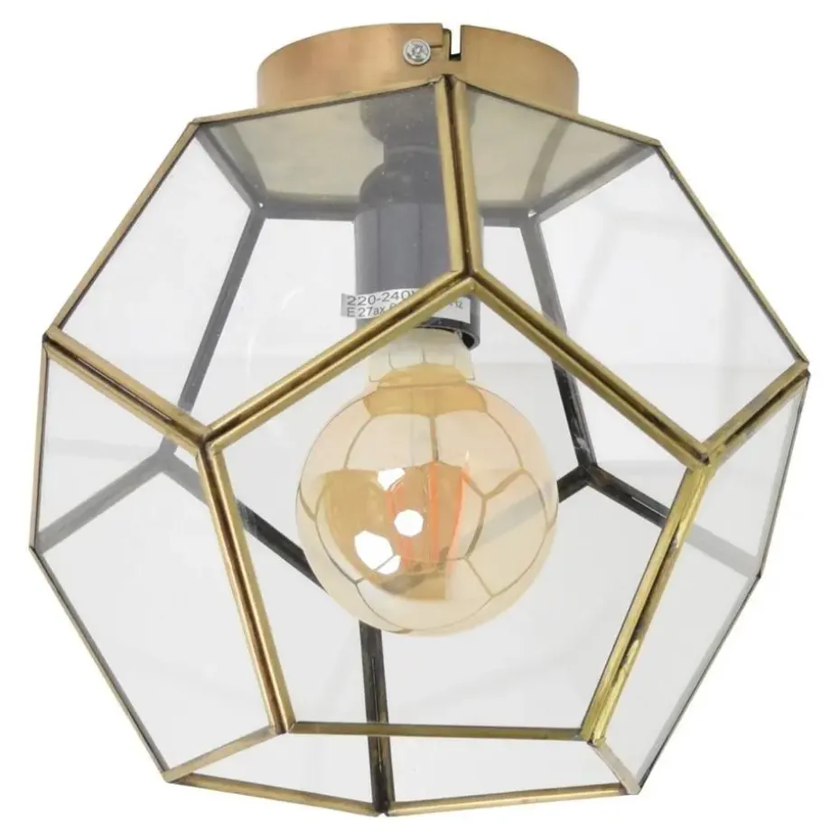 Urban Interiors plafondlamp Geo - 1 lichts - 20 x20 cm - messing