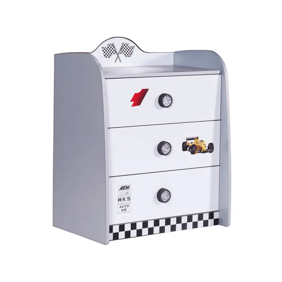 V Power ladekast commode auto Wit