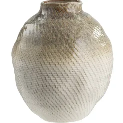 Vaas Bloesem - bruin keramiek - 30,5xØ26 cm