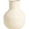 Vaas Maan off-white metaal - 30,3x23x12,3 cm