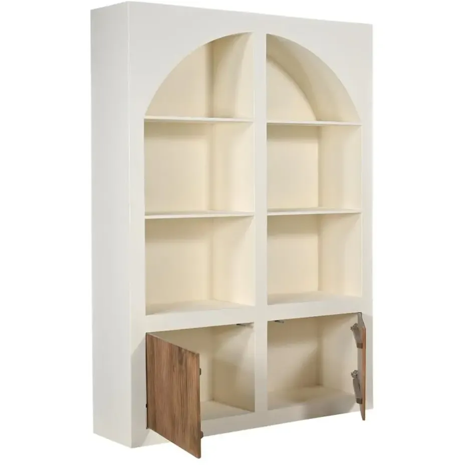 Vakkenkast Beige - 150x38x210cm - 8 Vakken - Miné