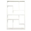 Vakkenkast Stan - zand - metaal - 188x120x35 cm