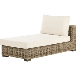 VARALLO - Loungeset 4-zits - Gebroken wit - Rechtszijdig - Rotan
