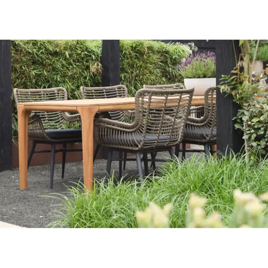 VDG Set van 4 - Jasmine dining tuinstoel - Naturel