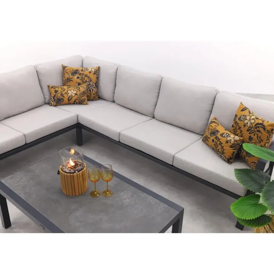VDG Viento/Atlanta hoek loungeset (4-delig) - Royal Grey/Antraciet
