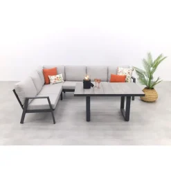 VDG Viento/Darwin lounge-/diningset (4-delig) - Royal Grey/Antraciet