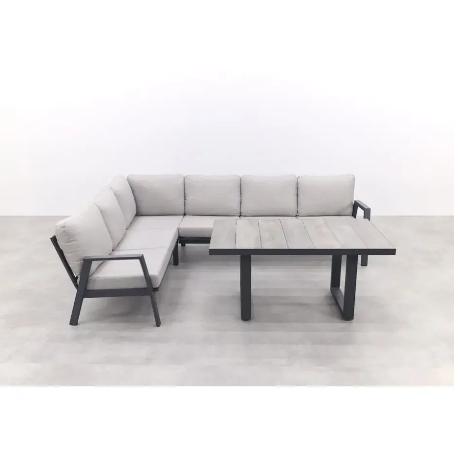 VDG Viento/Darwin lounge-/diningset (4-delig) - Royal Grey/Antraciet