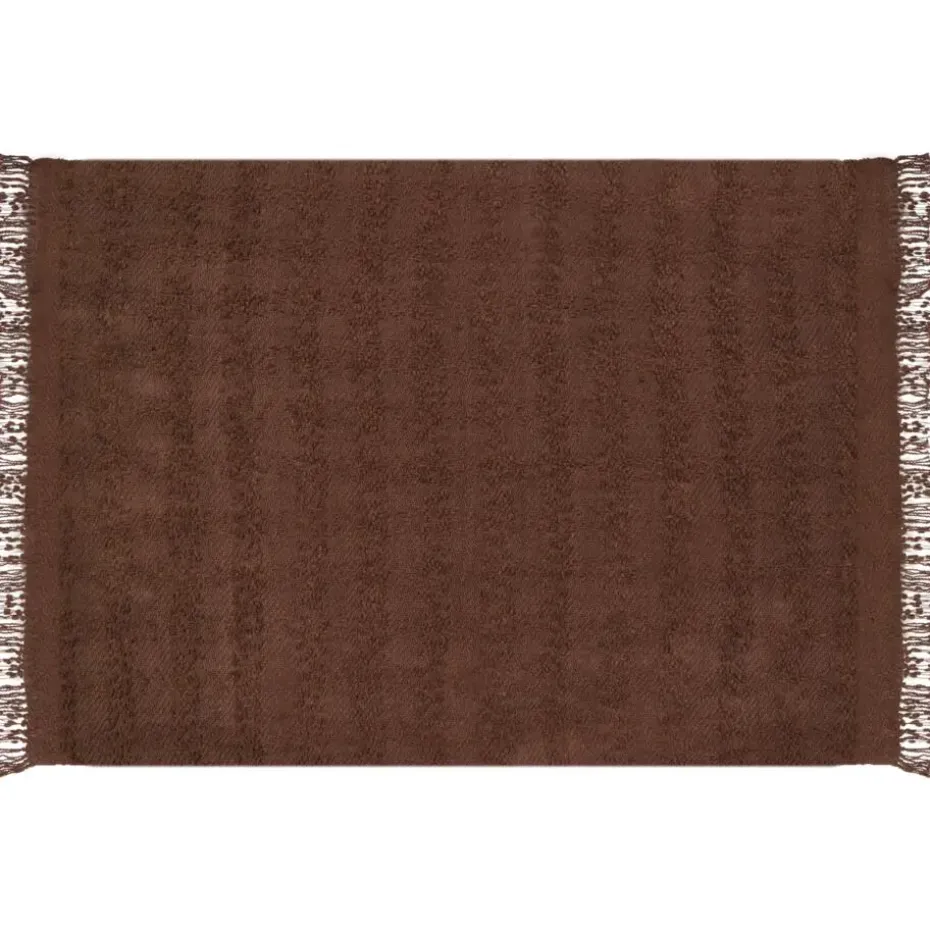 VELLA - Deken - Bruin - 150 x 200 cm - Katoen