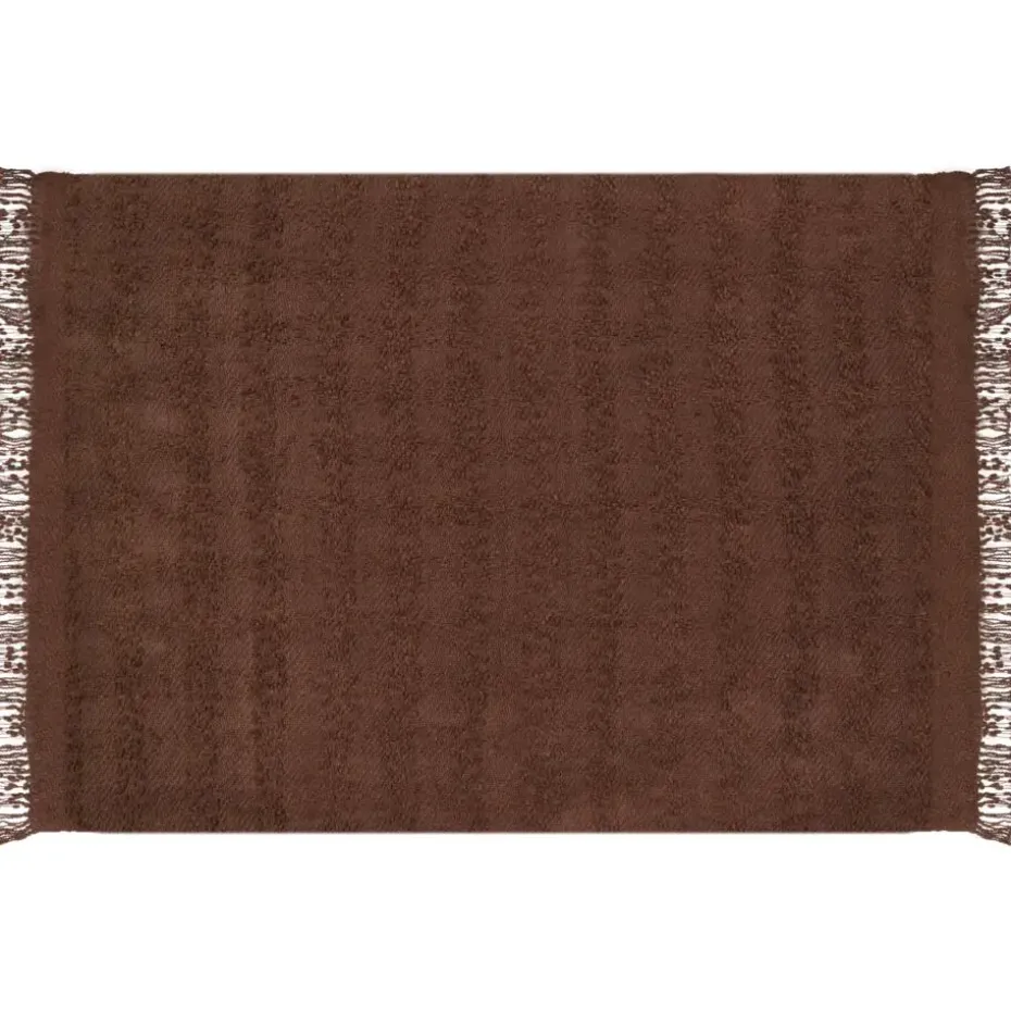 VELLA - Deken - Bruin - 150 x 200 cm - Katoen