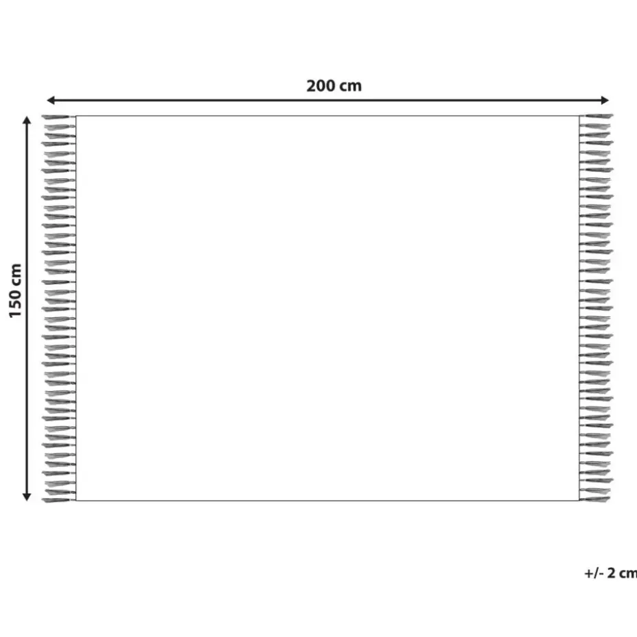 VELLA - Deken - Bruin - 150 x 200 cm - Katoen