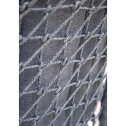 Venice dining fauteuil - carbon black - rope dark grey - mystic grey