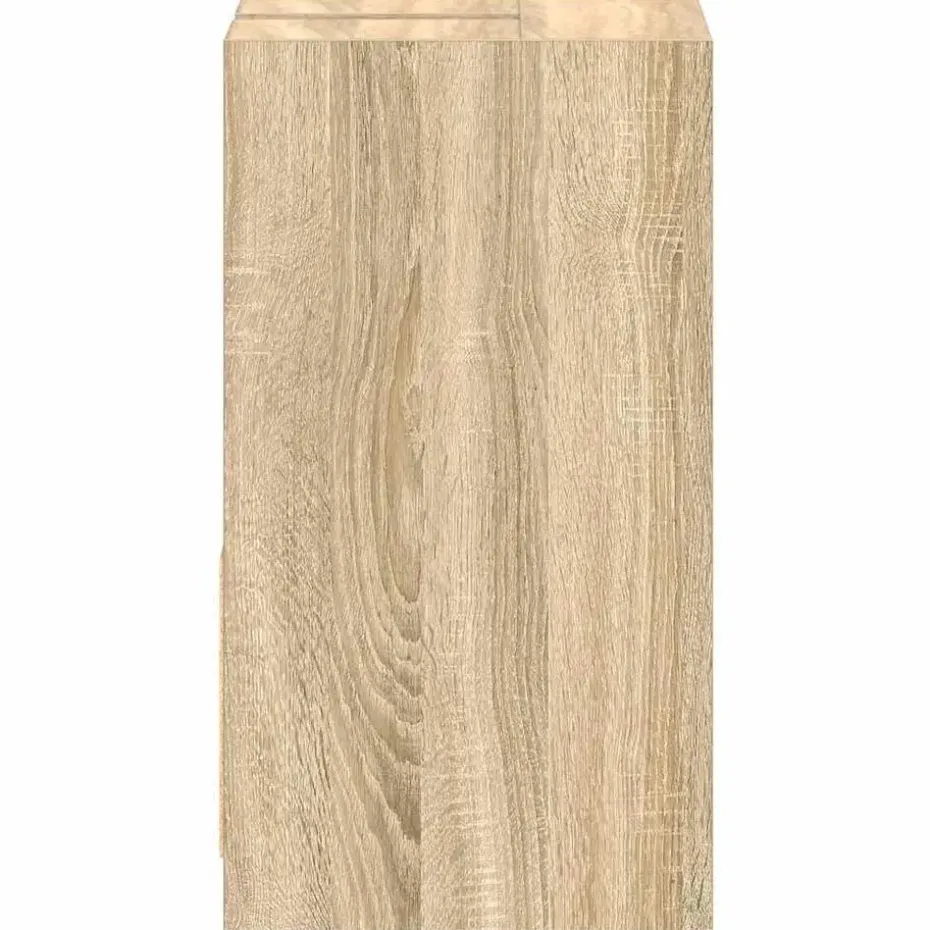 vidaXL - Badkamerkast - Bruin - Bewerkt hout