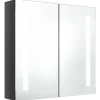 vidaXL - Badkamerkast - Grijs - MDF - 62 x 14 x 60 cm