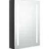 vidaXL - Badkamerkast - Zwart - MDF - 50 x 13 x 70 cm
