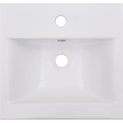 vidaXL - Badkamermeubelset - Wit - Bewerkt hout - 41 x 38.5 x 46 cm