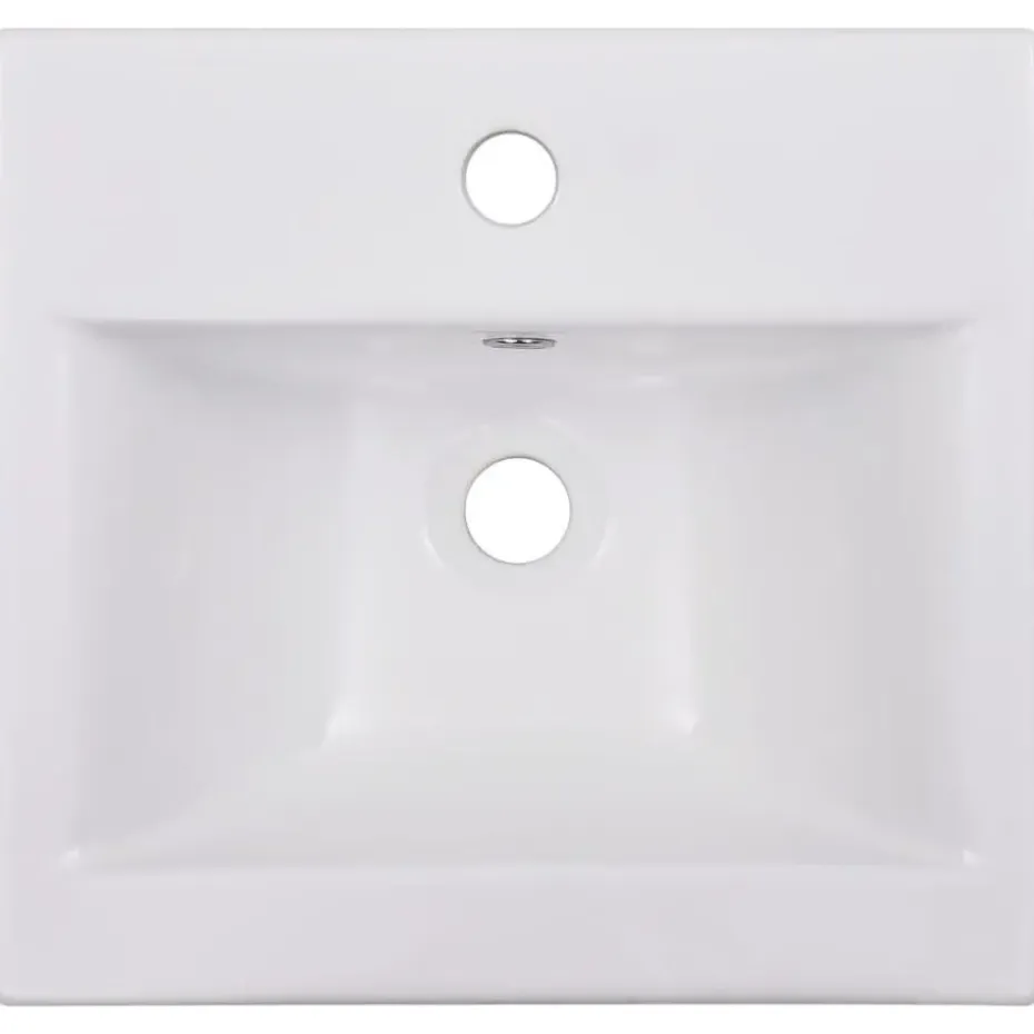vidaXL - Badkamermeubelset - Wit - Bewerkt hout - 41 x 38.5 x 46 cm