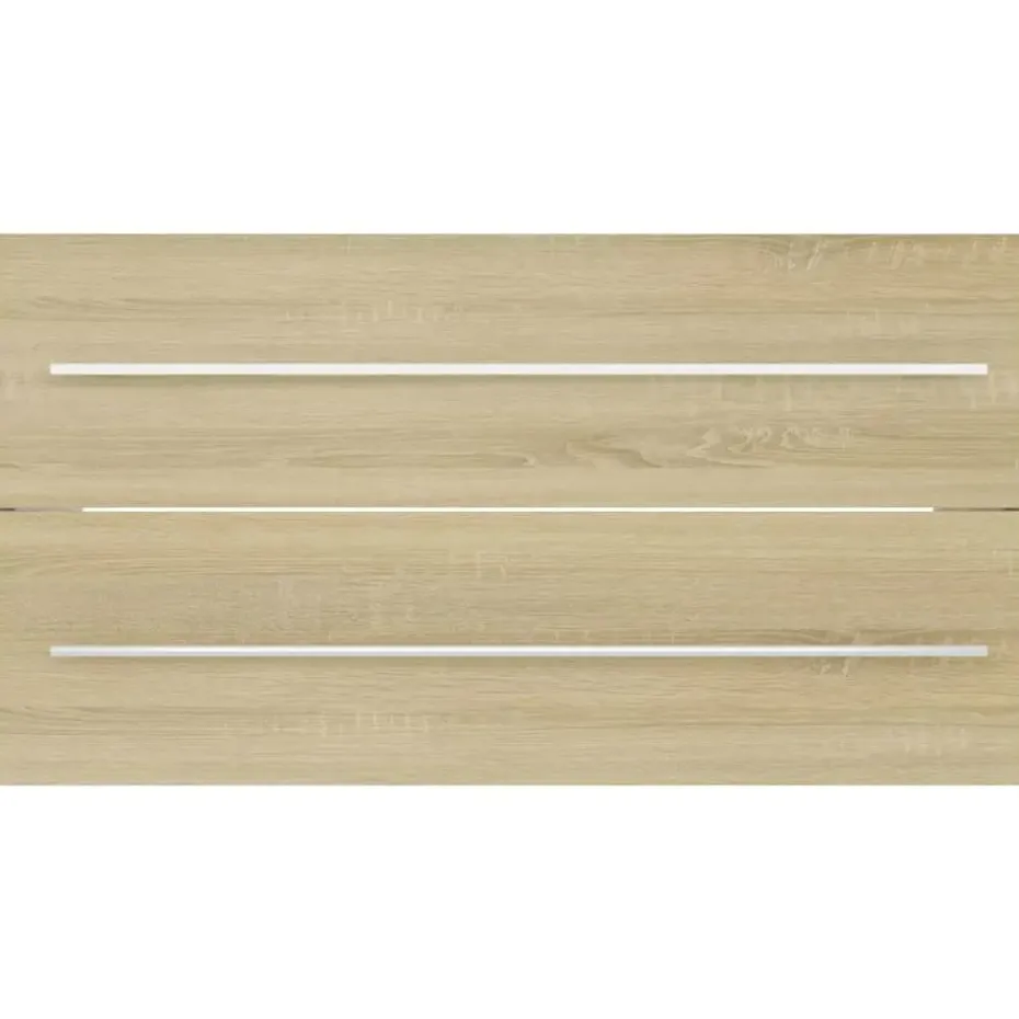 vidaXL - Badkamermeubelset - Bruin - Bewerkt hout