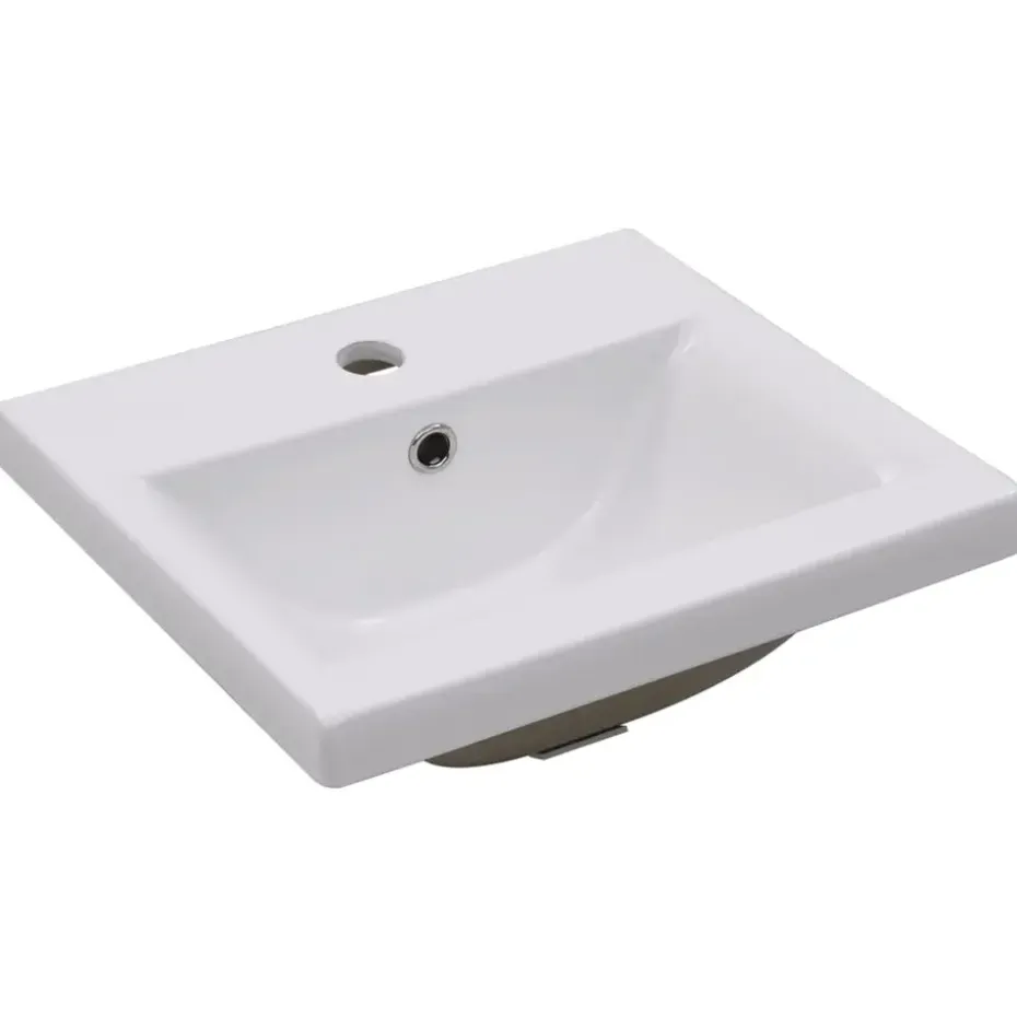 vidaXL - Badkamermeubelset - Wit - Bewerkt hout - 41 x 38.5 x 46 cm