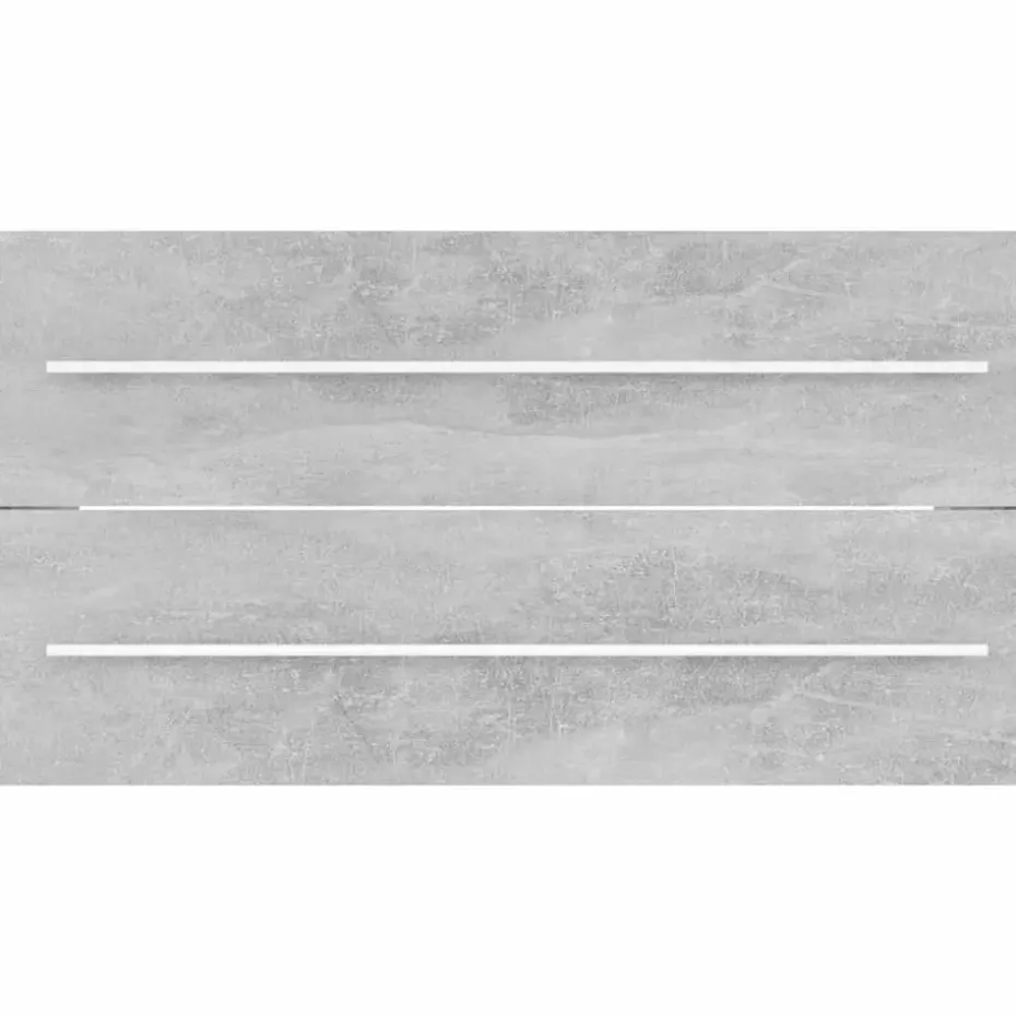 vidaXL - Badkamermeubelset - Grijs - Bewerkt hout