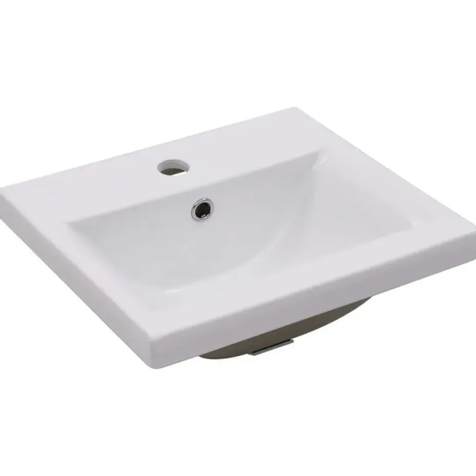 vidaXL - Badkamermeubelset - Wit - Bewerkt hout - 41 x 38.5 x 46 cm