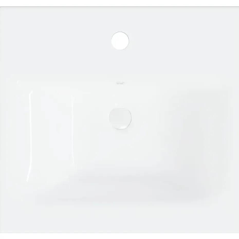 vidaXL - Badkamermeubelset - Wit - Bewerkt hout - 41 x 38.5 x 46 cm