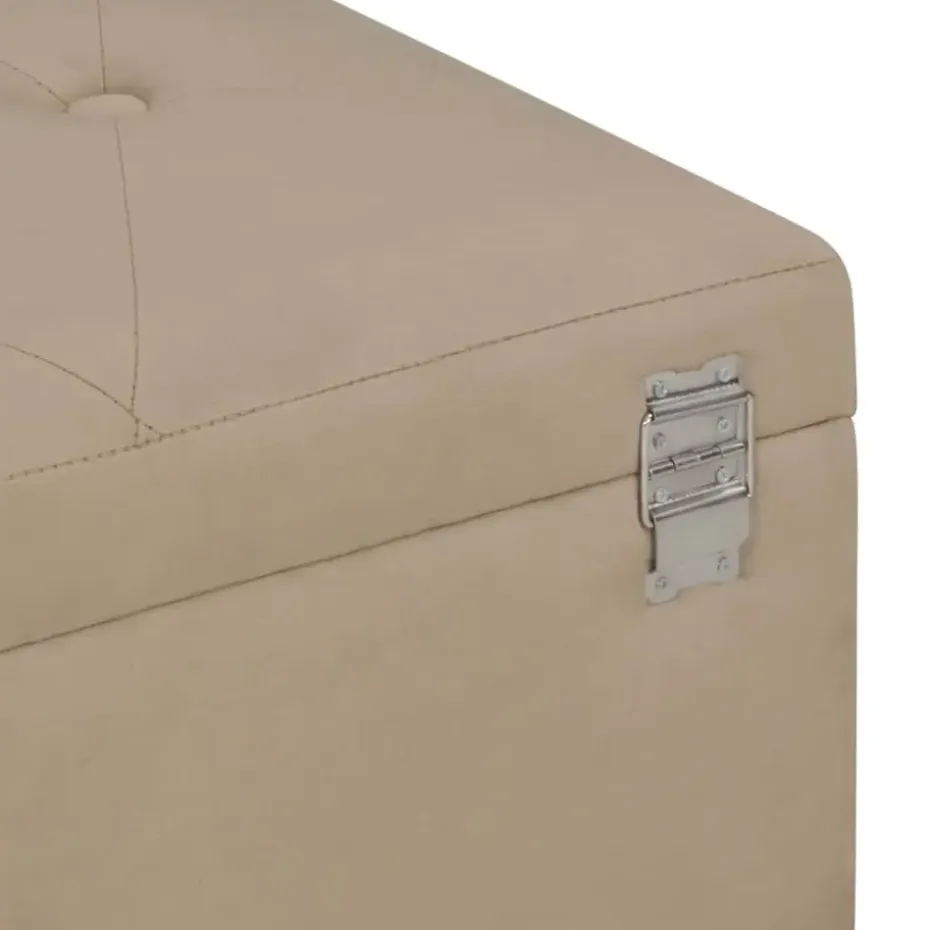 vidaXL - Bank - Beige - Stof