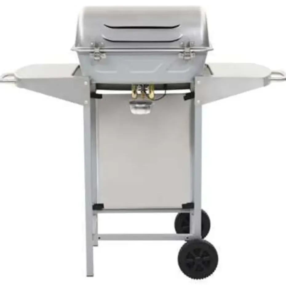 vidaXL - Barbecue - Zilver - Roestvrij staal