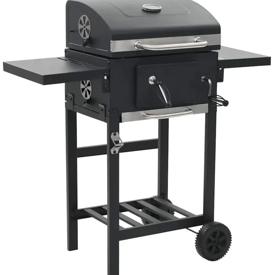 vidaXL - Barbecue - Zwart - Staal