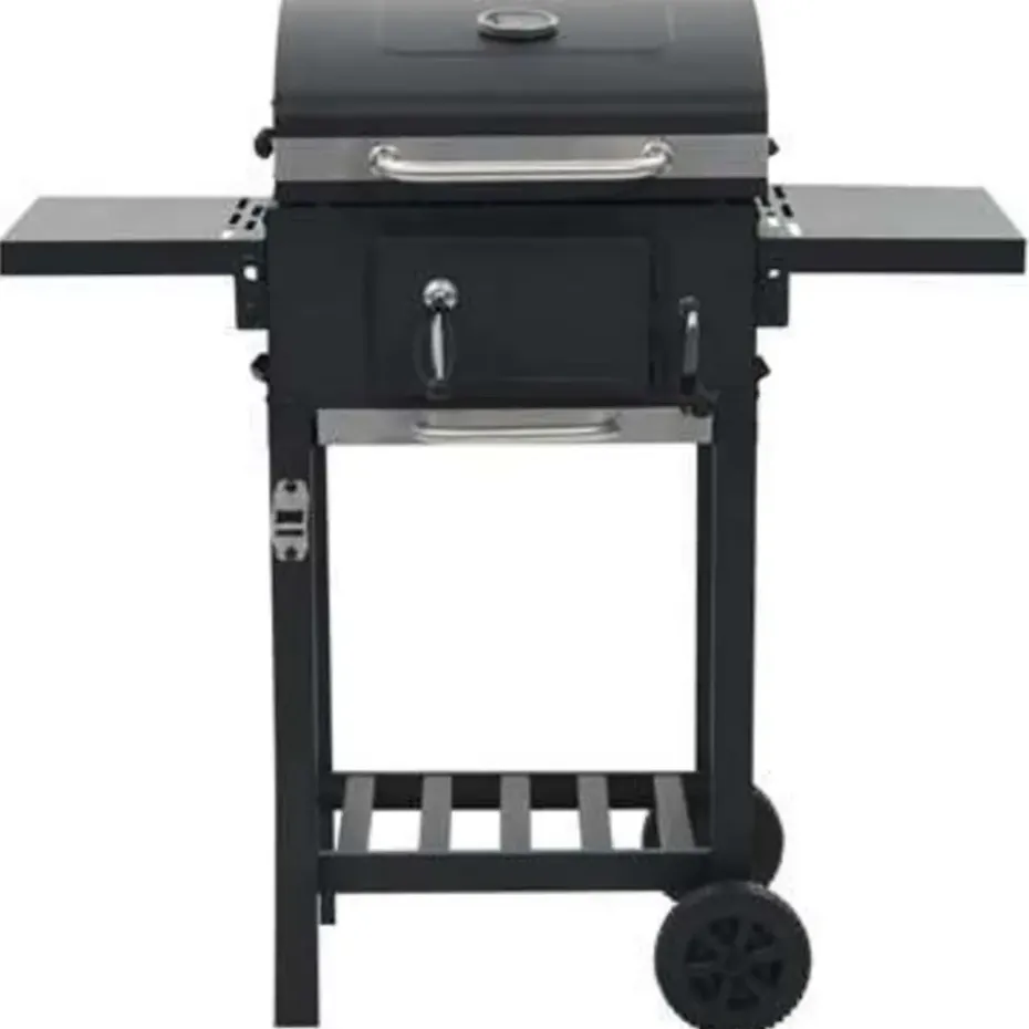 vidaXL - Barbecue - Zwart - Staal