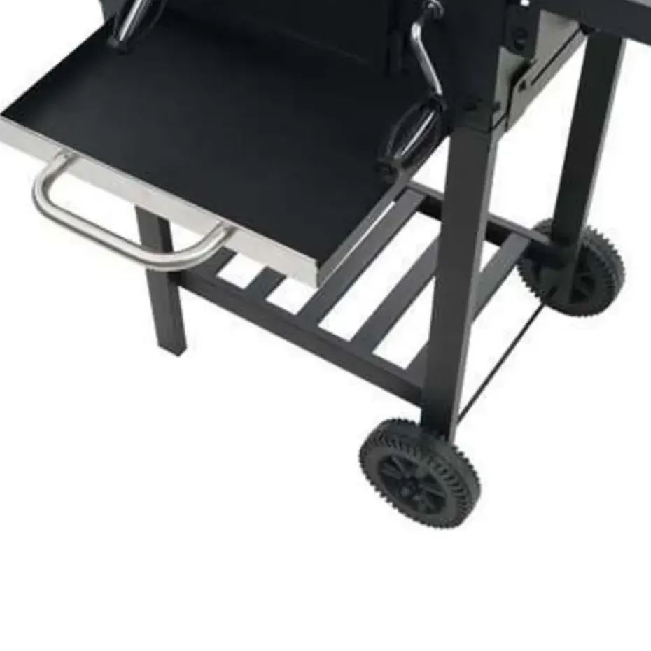 vidaXL - Barbecue - Zwart - Staal