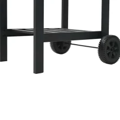 vidaXL - Barbecue - Zwart - Staal