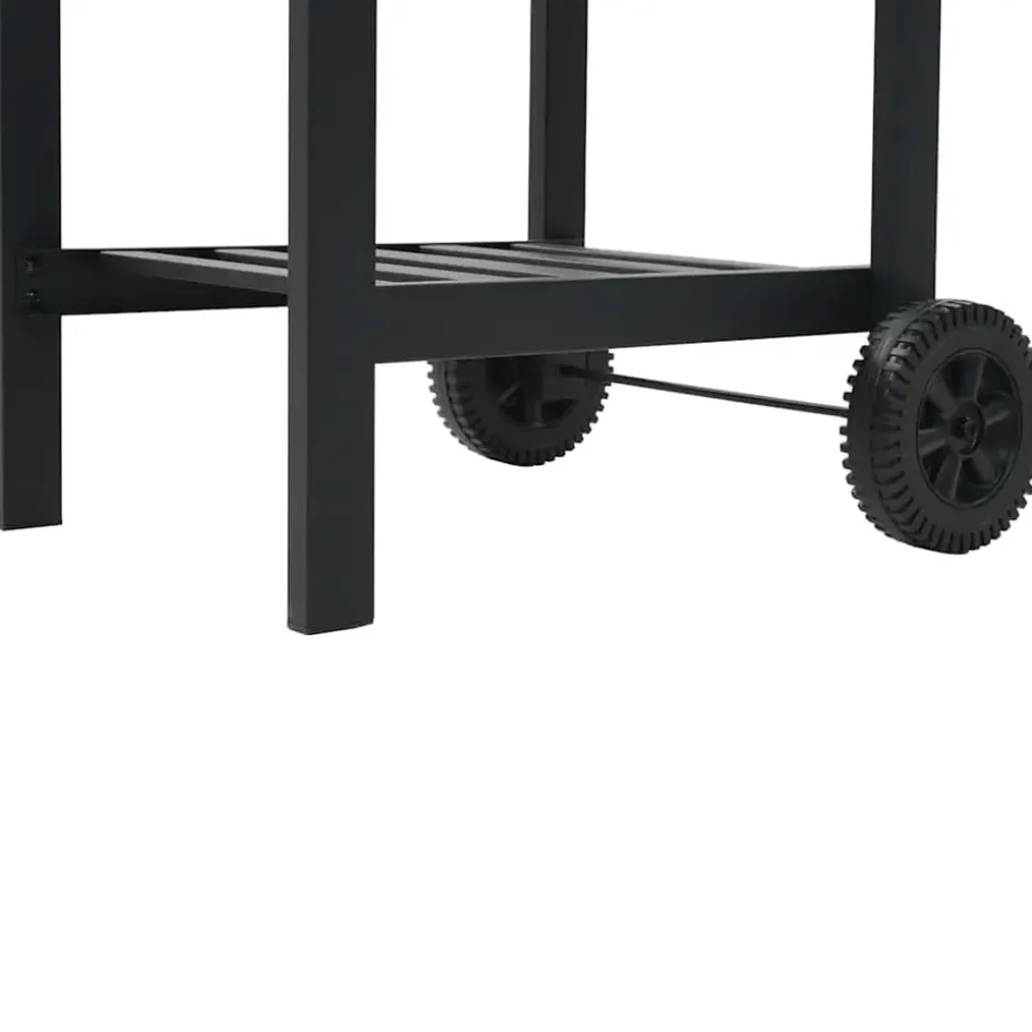 vidaXL - Barbecue - Zwart - Staal