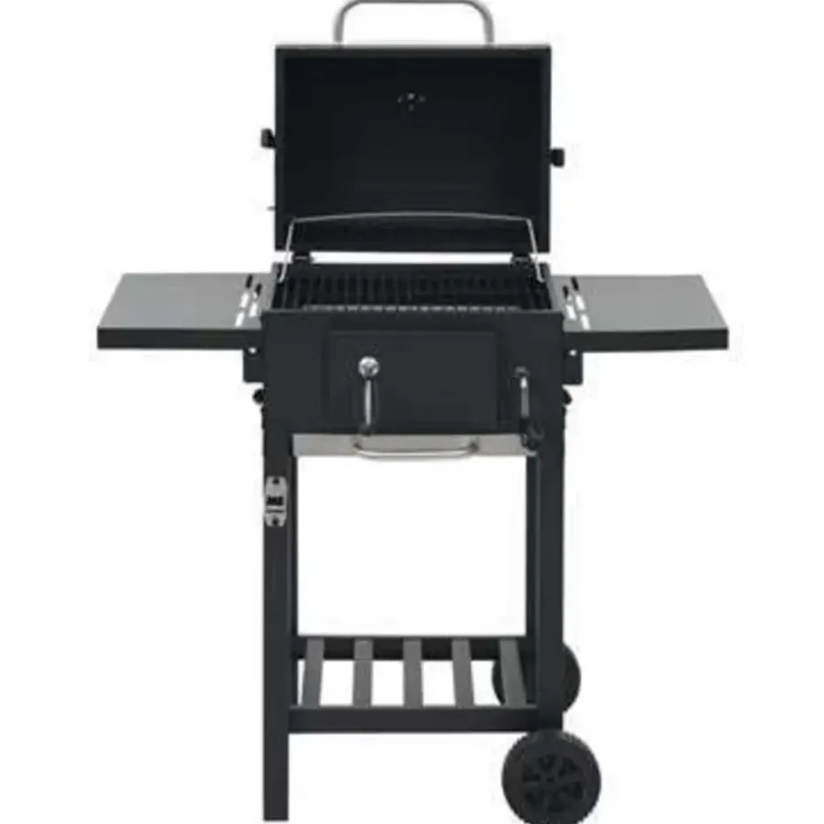 vidaXL - Barbecue - Zwart - Staal