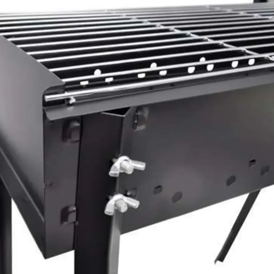 vidaXL - Barbecue - Zwart - Staal