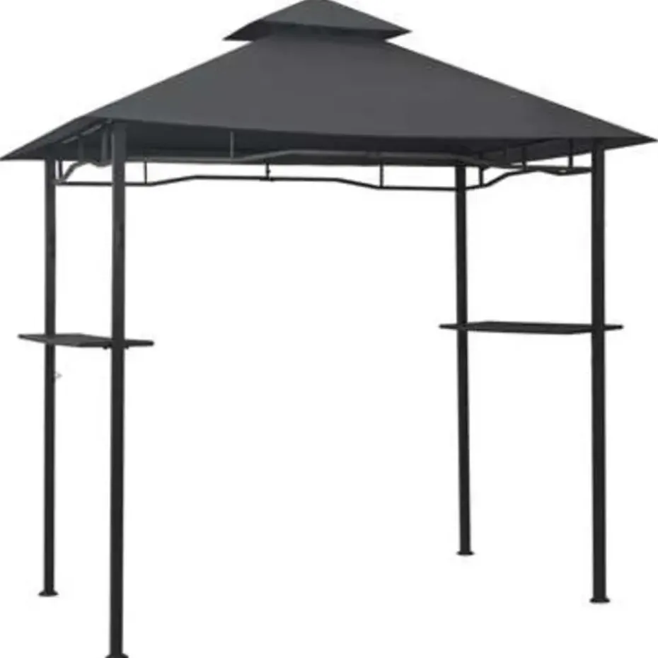 vidaXL - Barbecue Paviljoen - Antraciet - Staal