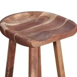 vidaXL - Barkruk - Bruin - Hout - 2 stuks