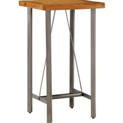 vidaXL - Bartafel - Bruin - Hout - 60 x 60 x 107 cm