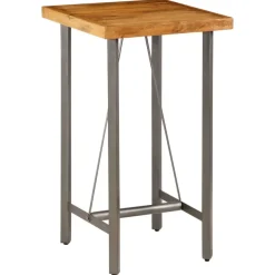 vidaXL - Bartafel - Bruin - Hout - 60 x 60 x 107 cm