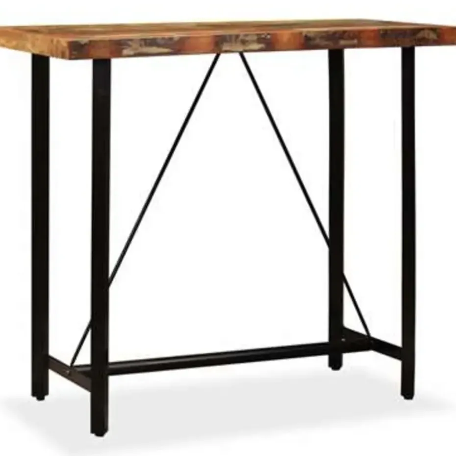 vidaXL - Bartafel - Bruin - Hout - 120 x 60 x 107 cm