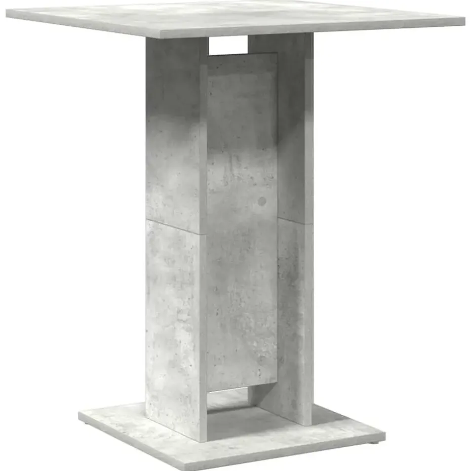 vidaXL - Bartafel - Grijs - Bewerkt hout