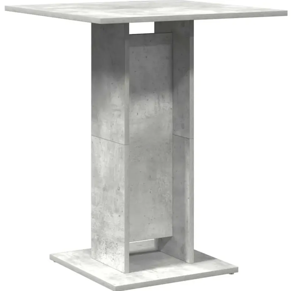 vidaXL - Bartafel - Grijs - Bewerkt hout