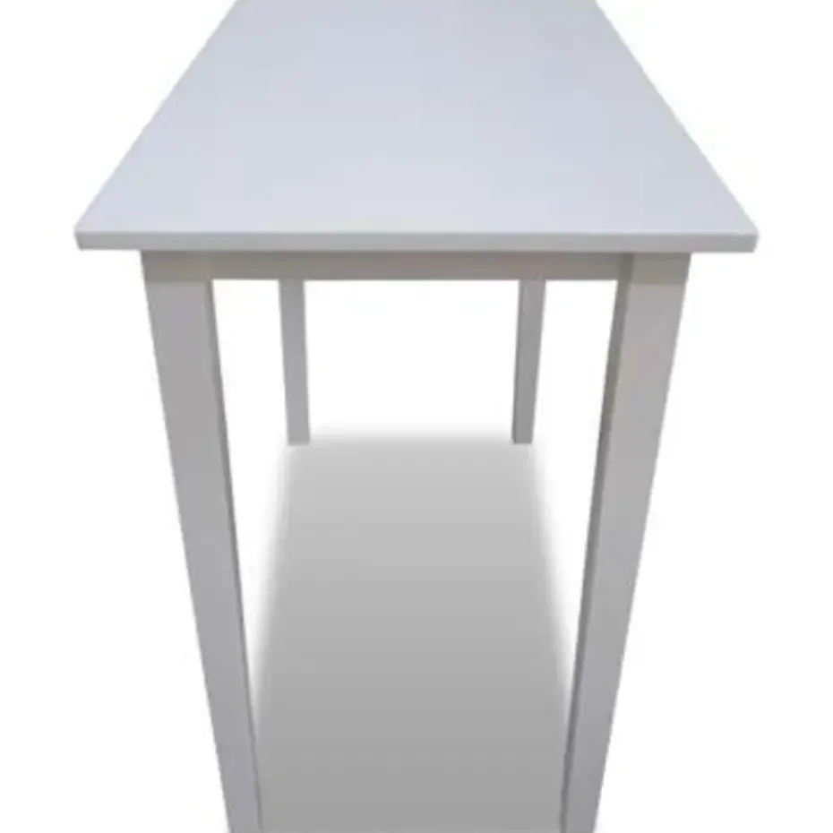 vidaXL - Bartafel - Wit - Hout