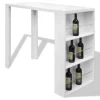 vidaXL - Bartafel - Wit - MDF