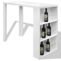 vidaXL - Bartafel - Wit - MDF