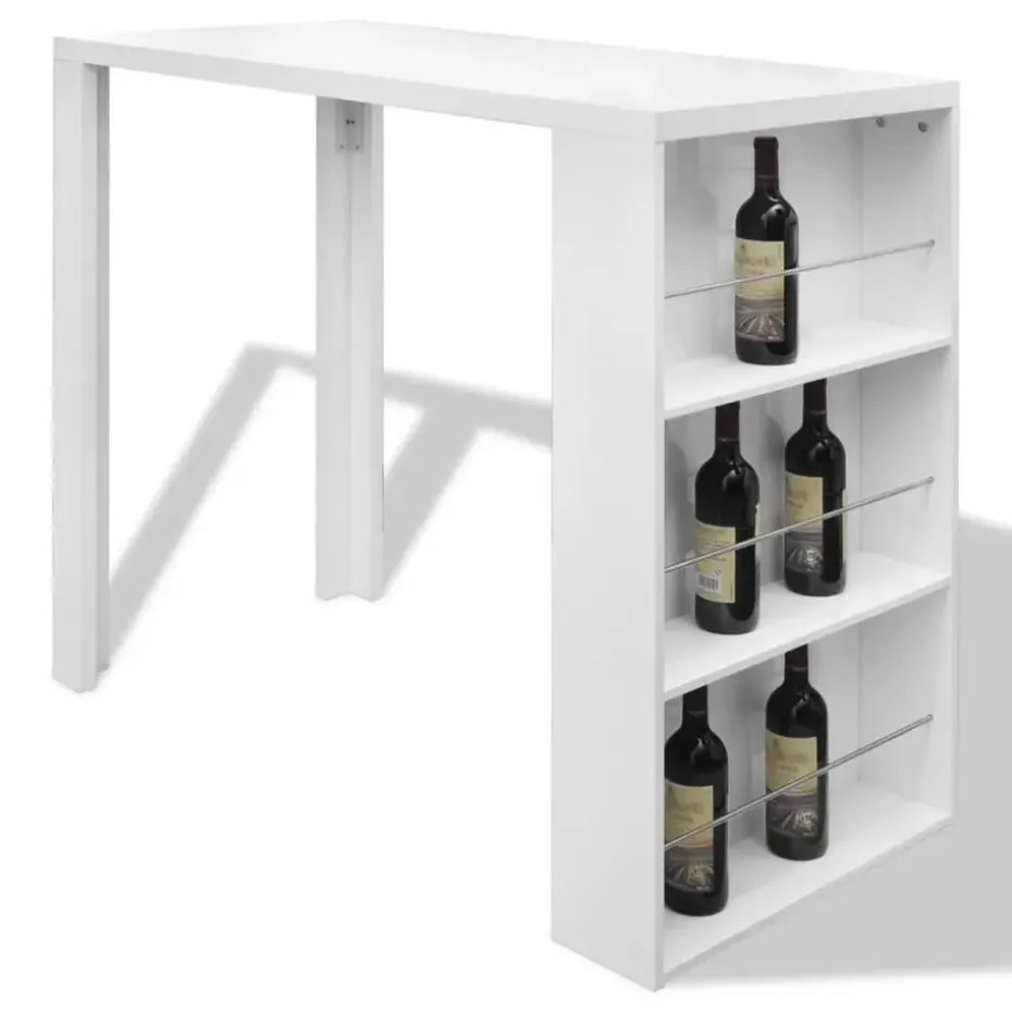 vidaXL - Bartafel - Wit - MDF