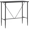 vidaXL - Bartafel - Zwart - MDF