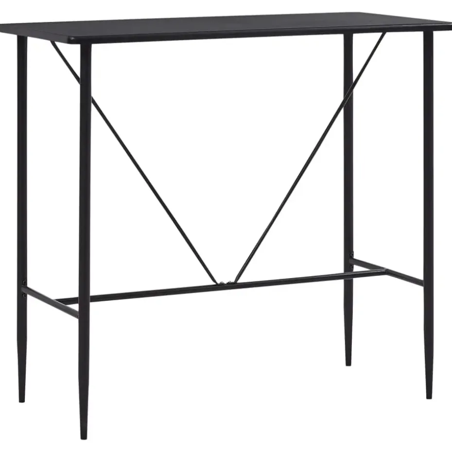 vidaXL - Bartafel - Zwart - MDF
